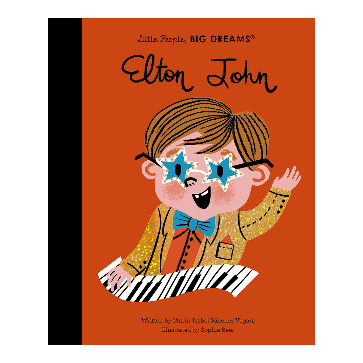 Cover of Little People, BIG DREAMS: Elton John, an illustrated children’s biography.
