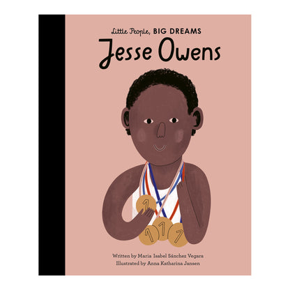 Cover of Little People, BIG DREAMS: Jesse Owens, an illustrated children’s biography.
