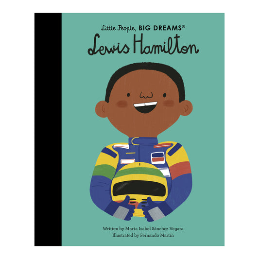Cover of Little People, BIG DREAMS: Lewis Hamilton, an illustrated children’s biography.
